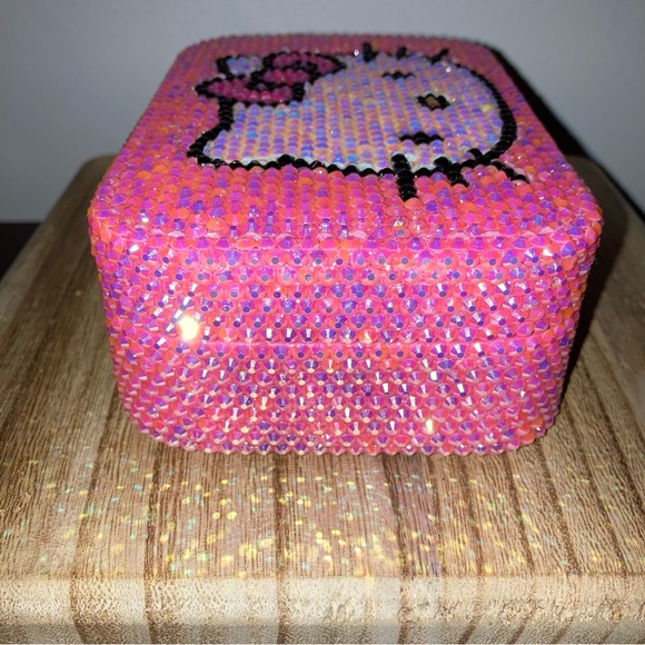 Hello Kitty Jewelry Box Organizer Y2K Pink Crystal Special Edition Sanrio Cat - Picture 8 of 17